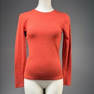 J. Crew Women's Long Sleeve Top - Rust (rack15)